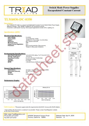 TLM4036DC-0350 datasheet  